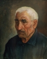 Portrait of grandfather<br />
1984; oil on cardboard,50х40сm)