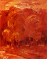 Рыжая осень<br />
(1994г; картон, масло; 20x16см)