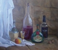 "After the holiday"<br />
(2003, oil on canvas, 59,5х69,5cm)