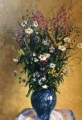 "Любимые цветы"<br />
(1993г; холст, масло; 90х60см)
