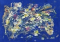 "Цветы и травы"<br />
(2002г; цветной картон, масло; 20,5х29см)