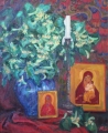 "Lime Blossom"<br />
(2002, oil on canvas; 55х45сm)