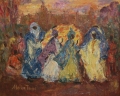 "Celebration in Bamako"<br />
(2004, oil on canvas; 40х50сm)