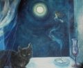 Cat of Margaret<br />
(2009, oil on canvas on cardboard, 50x60cm)