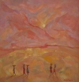 "Sultriness"<br />
(1996, oil on canvas; 40x39cm)