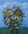 "Wildflowers"<br />
(1999, oil on canvas, 59,5х49,5cm)