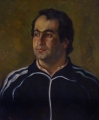 Portrait of Kamo<br />
(1986, oil, canvas on cardboard, 60х50сm)